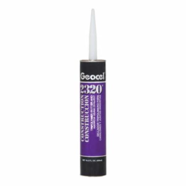 Geocel GC67100 2320/2321 1-Component Construction Gutter and Narrow Seam Sealant, 10.3 oz Cartridge, Clear, Tripolymer Base