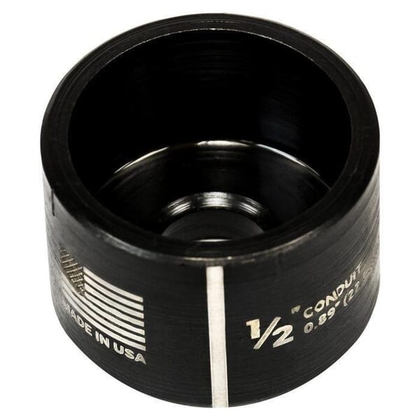 Greenlee Slug-Buster SC 14722 SR Series Round Replacement Die, Round Punch, 1/2 in Conduit/Pipe, Mild Steel, 10 ga