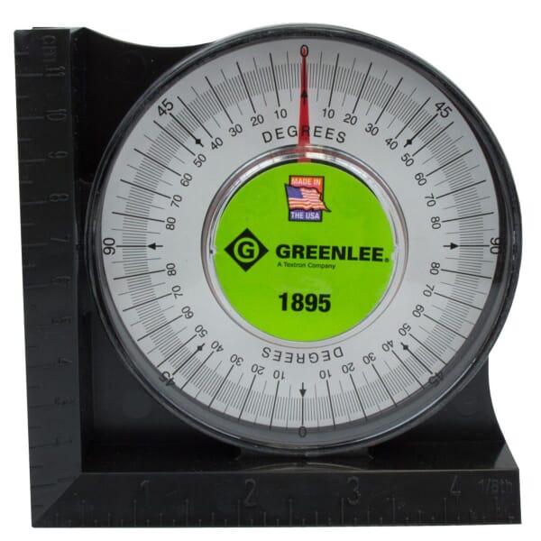 Greenlee 1895 Large Angle Protractor With Magnetic Base, Plastic