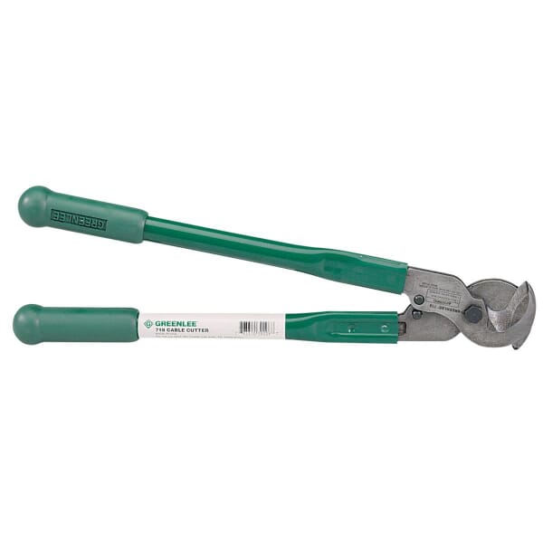 Greenlee 718 Cable Cutter, 350 kcmil Aluminum, 4/0 AWG to 350 kcmil Copper Cable/Wire, 18 in OAL, Steel Jaw
