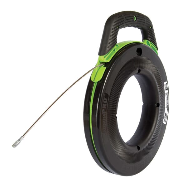 Greenlee SmartMARK FTS438DL-250 Fish Tape With SpeedFlex Leader, 1/8 in W Tape, 250 ft L Tape, Round Profile, Steel Tape