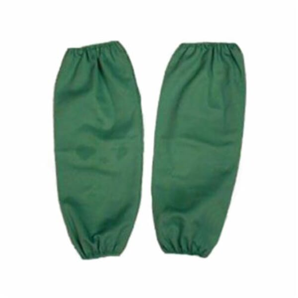 Guard-Line FS218EL Flame Retardant Welding Sleeves, Green, Cotton, Elastic Closure