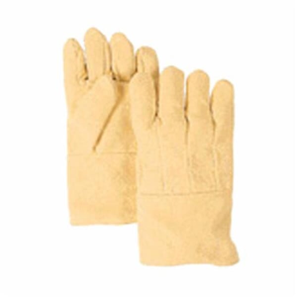 Guard-Line K705-14WL Heat Resistant Gloves, L, Kevlar, Yellow, Wool Lining,  Gauntlet Cuff, 14 in L, 800 deg F Max