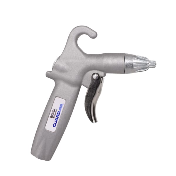 Guardair 80WJ Classic+ Whisper Jet Safety Air Gun, Whisper Jet Tip, 120 psi Working, 1/4 in FNPT Thread, Aluminum/Brass