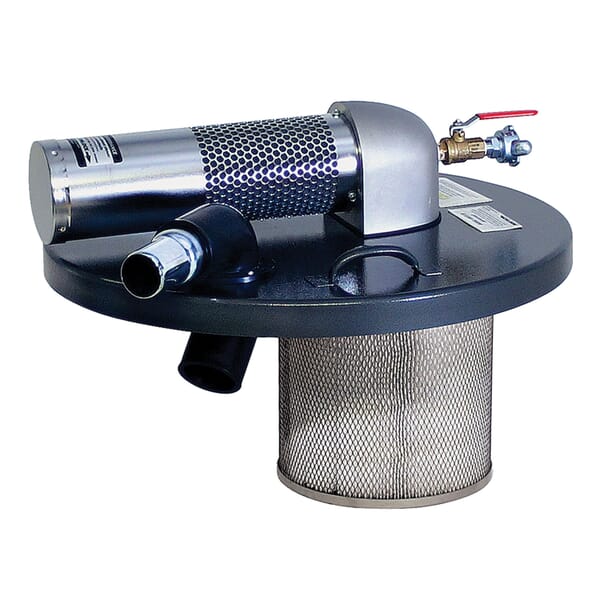 Guardair N551B Type B Venturi Vacuum Generating Head With Exhaust Silencer, For Use With 2 in ID Vacuum Hoses, 55 gal, 68 cfm Air Usage, 3/4 in Inlet Air Line, 15 hp Minimum Compressor, 89 cfm Vacuum Flow