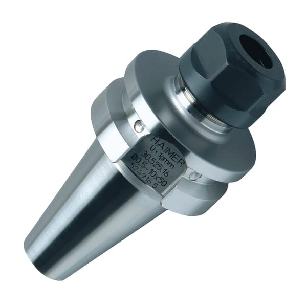 Haimer 30.525.16 Ultra Short Collet Chuck, Tapered Shank, ER16 Collet System, ER16 Chuck