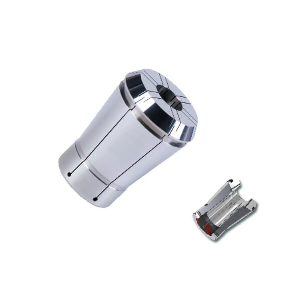 Haimer 81.253.1/2Z.7 Collet With Safe-Lock, ER25, 1.46 in OAL, 1/2 in Capacity, 1.001 in Dia Body, 1.001 in Dia Head