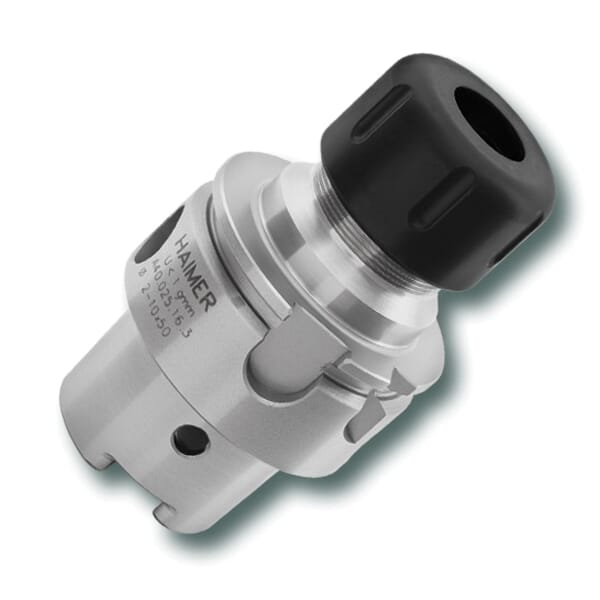 Haimer A40.025.16.3 Ultra Short Power Collet Chuck, Tapered Shank, ER16 Collet System, ER16 Chuck