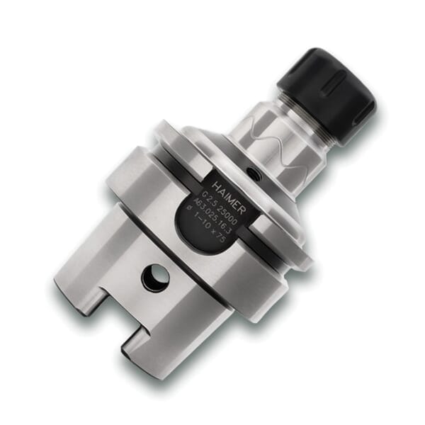 Haimer A63.020.25.3 Short Power Collet Chuck, Tapered Shank, ER25 Collet System, ER25 Chuck