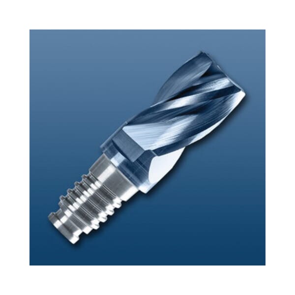 Haimer Duo-Lock DL10F2004MN1000CDA F2004MN Basic Normal Version Milling Head, Chamfer Mill Milling Tip, Solid Carbide, 4 Flutes, Material Grade: K, M, N, P, S
