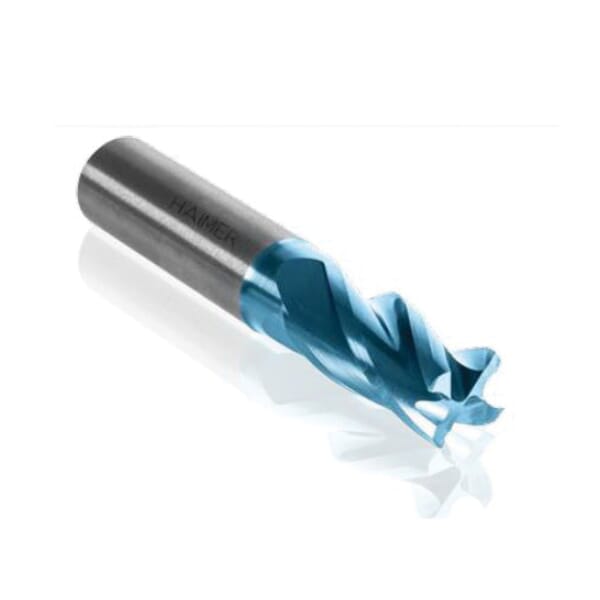 Haimer F2014NNH5/8ZR.060DA Center Cutting End Mill, 5/8 in Dia Cutter, 0.06 in Corner Radius, 1-1/4 in Length of Cut, 4 Flutes, 5/8 in Dia Shank, 4 in OAL