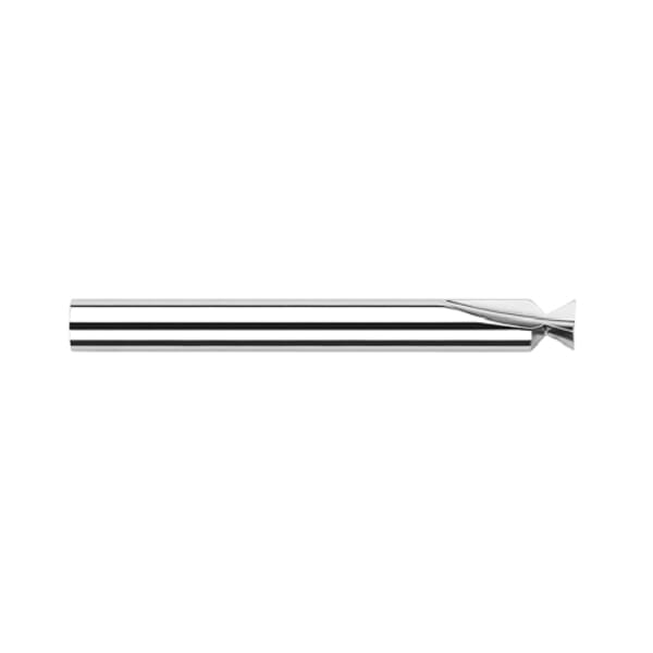 Harvey Tool 23907 Imperial Dovetail Cutter, 0.055 in Dia Cutter, 0.054 in W Cutting, 1/8 in Dia, 48 deg Included, 1-1/2 in OAL