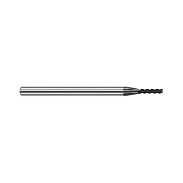 Harvey Tool 53620-C6 Center Cut Imperial Variable Helix Corner Radius End Mill, 0.02 in Dia Cutter, 0.004 in Corner Radius, 0.1 in Length of Cut, 3 Flutes, 1/8 in Dia Shank, 2-1/2 in OAL, AlTiN Nano Coated