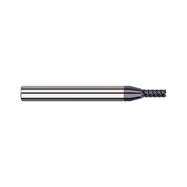 Harvey Tool 57831-C6 Imperial Variable Helix Finishing Square End Mill, 1/32 in Dia Cutter, 0.093 in Length of Cut, 6 Flutes, 1/8 in Dia Shank, 1-1/2 in OAL, AlTiN Nano Coated
