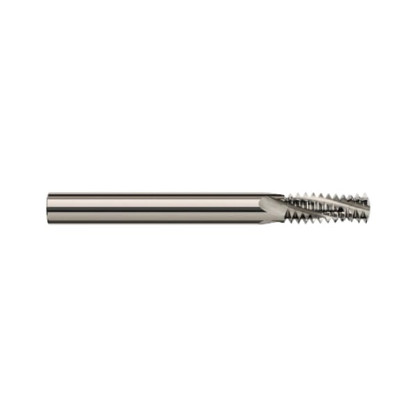 Harvey Tool 70056 Helical Flute Imperial Multi-Form Thread Mill, 5/16-24 UN Thread, 2-1/2 in OAL, 3 Flutes, 1/4 in Dia Shank