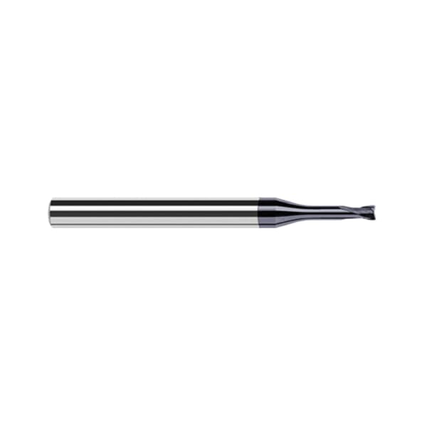 Harvey Tool 938808-C6 Imperial Corner Radius End Mill, 1/8 in Dia Cutter, 0.015 in Corner Radius, 0.1 in Length of Cut, 4 Flutes, 1/4 in Dia Shank, 2-1/2 in OAL, AlTiN Nano Coated