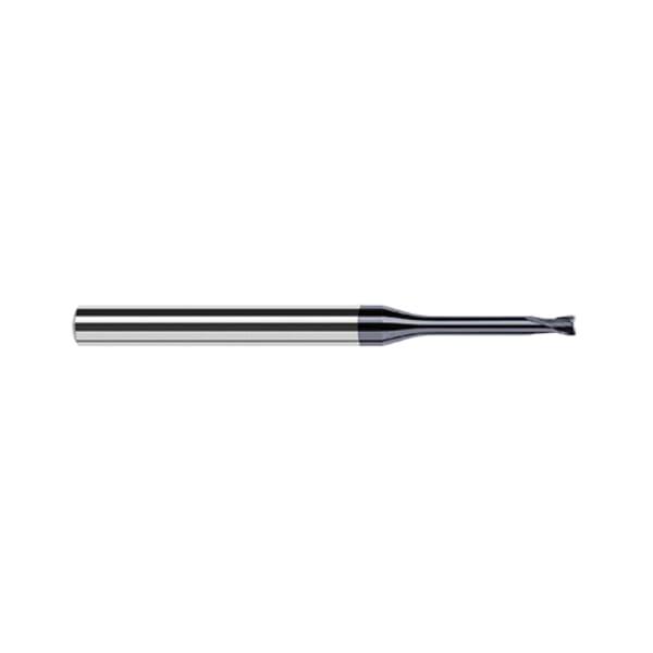 Harvey Tool 999108-C6 Imperial Corner Radius End Mill, 1/8 in Dia Cutter, 0.015 in Corner Radius, 0.1 in Length of Cut, 4 Flutes, 1/4 in Dia Shank, 2-1/2 in OAL, AlTiN Nano Coated
