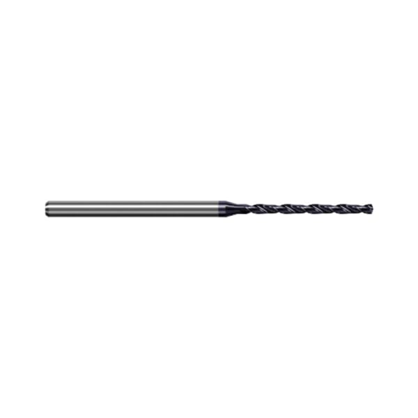 Harvey Tool CHT0430-C3 High Performance Imperial Miniature Drill, #57 Drill - Wire, 0.043 in Drill - Decimal Inch, 3 mm Shank, 2 Flutes