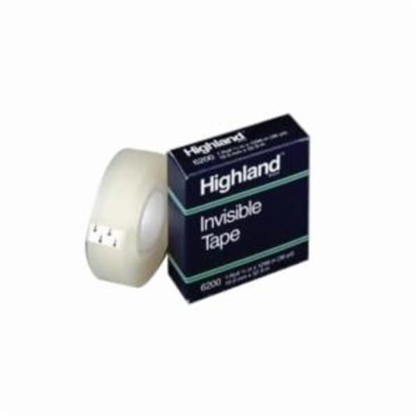 Highland 7010380170 Invisible Tape, 2592 in Roll L x 3/4 in W, Clear Glass