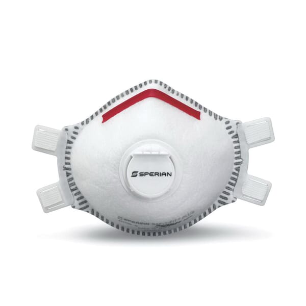 North by Honeywell 14110402 Saf-T-Fit Plus Disposable Latex Free Particulate Respirator With Full Faceseal and Valve, S, Resists: Airborne, Solid Particulates, Biohazard, Chemical, Contamination, Gas, Non-Petroleum Based Liquid Aerosol, Smoke and Vapors