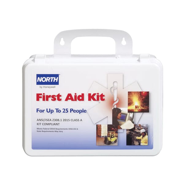 Honeywell FAK25PL-CLSA Class A First Aid Kit, 110 Components, Plastic Case, 3 in H x 7 in W x 7 in D
