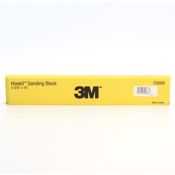 Hookit 7000119961 Sanding Block, 16 in OAL x 2-5/8 in OAW, 1-1/2 in THK Overall, Hook and Loop Attachment