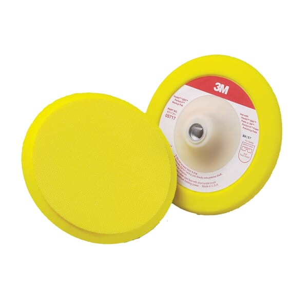 Hookit 7000042720 Back Up Pad, 7 in Dia Pad, Hook and Loop Attachment