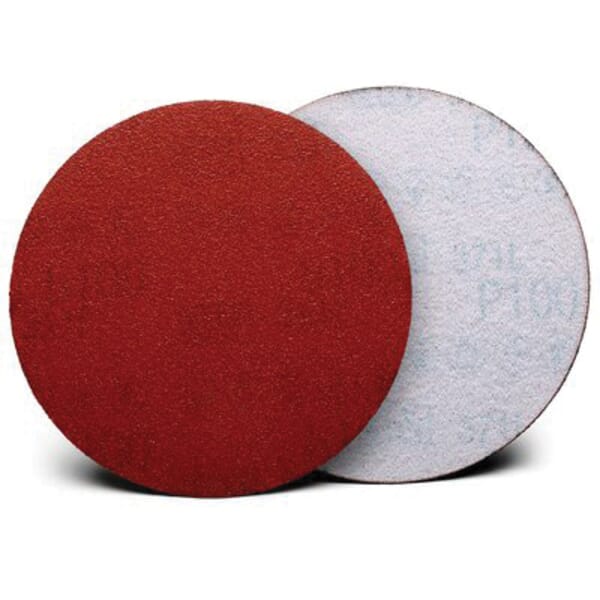 Hookit 7100095774 Film Disc, 5 in Dia Disc, P120 Grit, Aluminum Oxide Abrasive, Film Backing