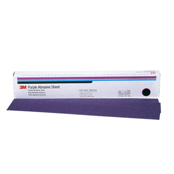 Hookit 7010359911 Abrasive Sheet, 30 in L x 3-1/2 in W, P36 Grit, Very Coarse Grade, Ceramic Abrasive, Paper Backing