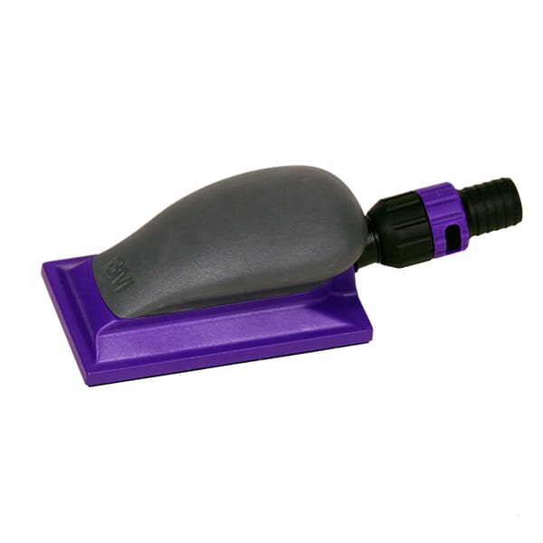 Hookit 7100007814 Dust Control Vacuum Support Sanding Block, 127 mm OAL x 70 mm OAW, Hook and Loop Attachment
