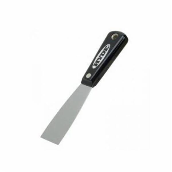 Hyde 02150 Heavy Duty Putty Knife, 3-3/4 in L x 1-1/2 in W, High Carbon Steel Blade, Stiff Blade Flexibility