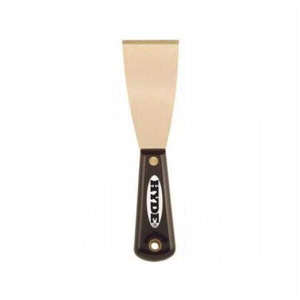 Hyde 02320 Heavy Duty Non-Magnetic Putty Knife, 3-3/4 in L x 2 in W, Brass Blade, Stiff Blade Flexibility