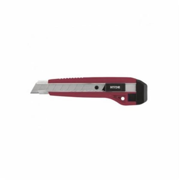 Hyde 42030 Auto-Lock Utility Knife, Snap-Off Blade, Manual, 3 Blades Included, Stainless Steel Blade, 6-1/4 in OAL