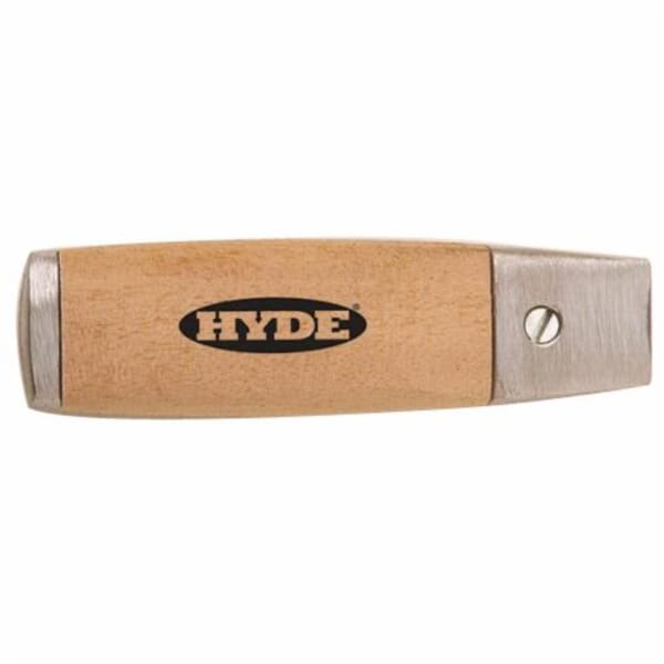 Hyde 63080 Mill Blade Handle, For Use With 3/4 in Blade, Hardwood/Solid Aluminum Casting, Beige/Natural