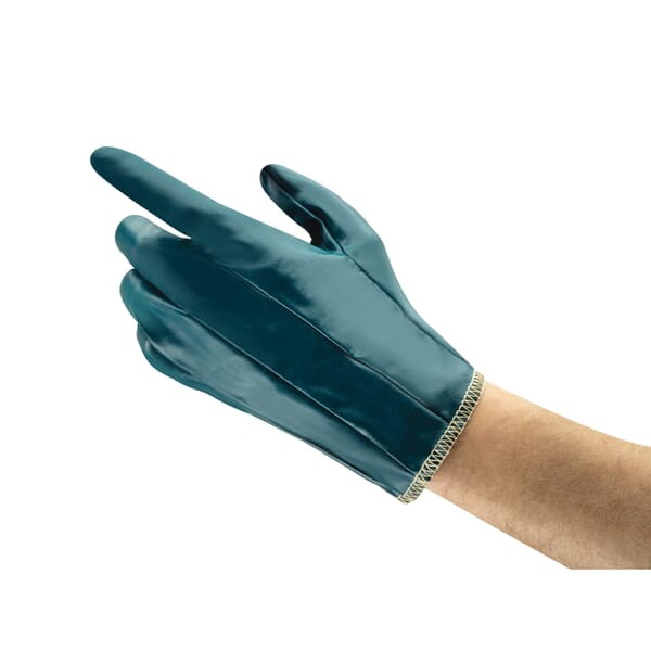 Hynit General Purpose Gloves, Coated/Multi-Purpose, Nitrile/Impregnated Fabric Palm, Cotton, Blue, Slip-On Cuff, Nitrile/Impregnated Fabric Coating, Resists: Abrasion and Oil, Cotton Interlock Knitining