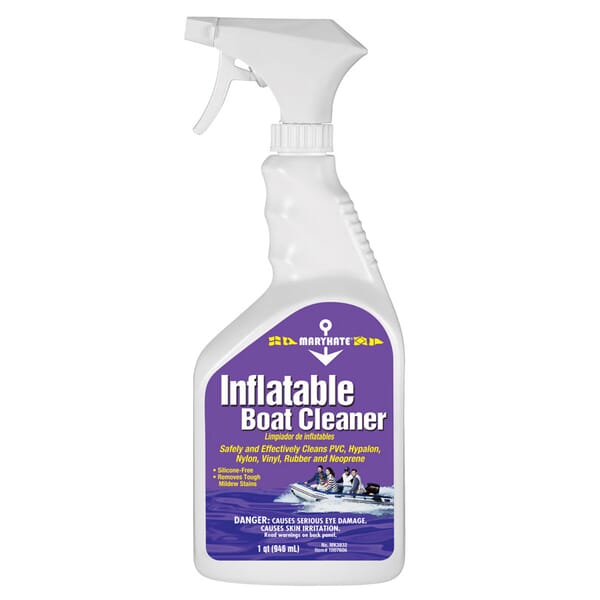 MaryKate MK3832 Inflatable Non-Flammable Boat/Contact Cleaner, 1 qt Bottle, Surfactant Odor/Scent, Blue/Green, Liquid Form
