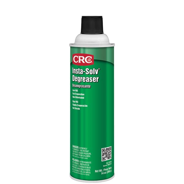 CRC 03100 Insta-Solv Extremely Flammable Light Duty Non-Chlorinated Degreaser, 20 oz Aerosol Can, Ketone Odor/Scent, Clear, Liquid Form