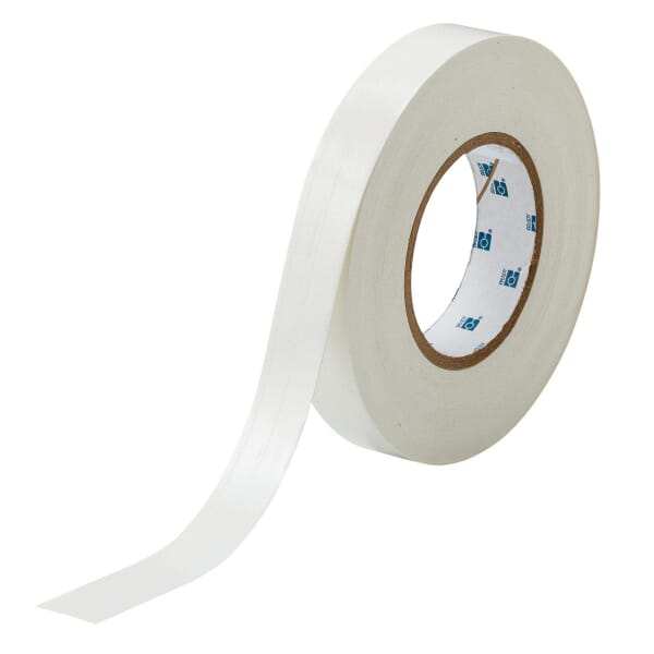 Brady CleanLift THT-92-498-2 Colored Write-On Repositionable Thermal Transfer Label, 165 ft L x 3/8 in W, Colored Write-On Area Legend, White, B-498 Vinyl Coated Fabric
