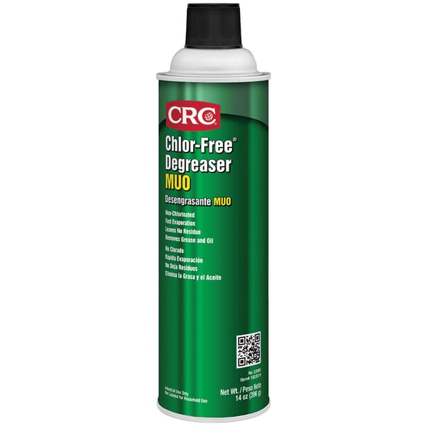 CRC 03985 Chlor-Free Extremely Flammable Heavy Duty Non-Chlorinated Degreaser, 20 oz Aerosol Can, Mild Solvent Odor/Scent, Clear Water White, Liquid Form
