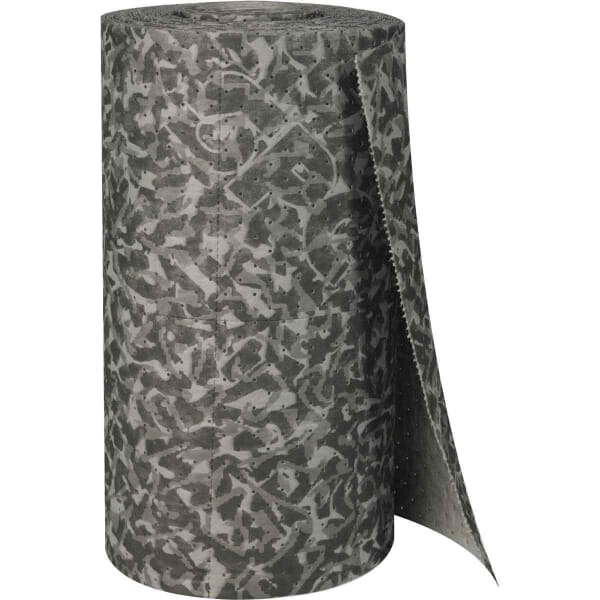 SPC BattleMat BM30 Dimpled Heavyweight Perforated Absorbent Roll, 150 ft L x 30 in W x 3 ply THK, 53 gal Absorption, Spunbond-Meltblown Polypropylene