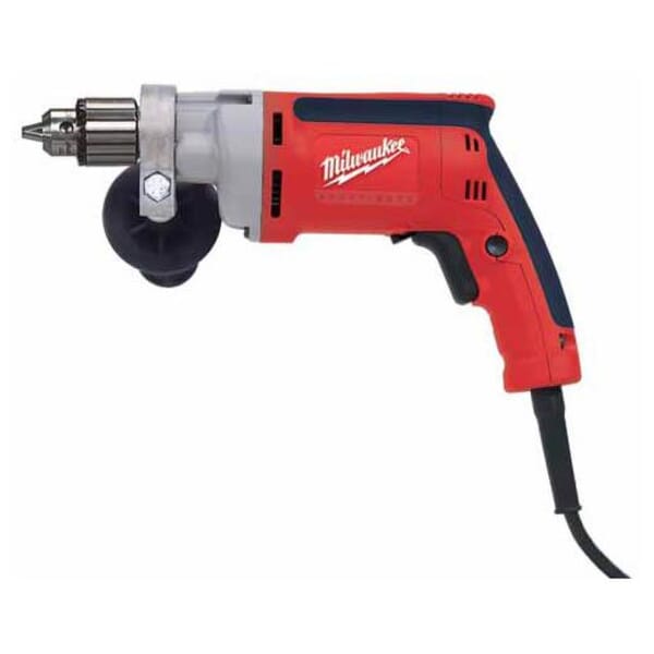 Milwaukee 0200-20 Grounded Heavy Duty Electric Drill, 3/8 in Keyed Chuck, 120 VAC, 0 to 1200 rpm Speed, 12 in OAL
