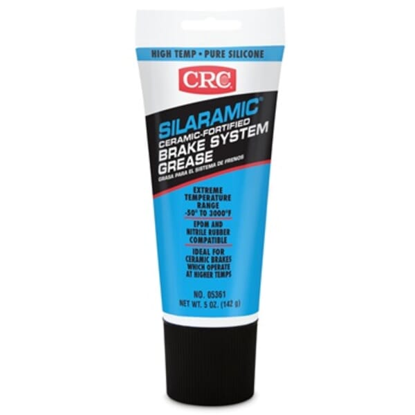 CRC Silaramic 05361 Non-Flammable Brake System Grease, 5 oz Tube, Mild Odor/Scent, Off-White, Semi-Solid Grease Form