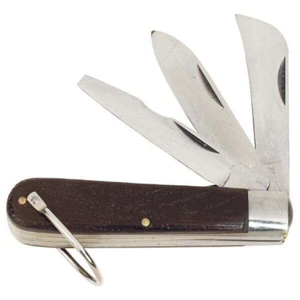 Proto J18535 Self-Locking Electricians Knife With Stripping Blade, 3 in L Blade, Spear/Stripping Stainless Steel Blade, Standard Edge
