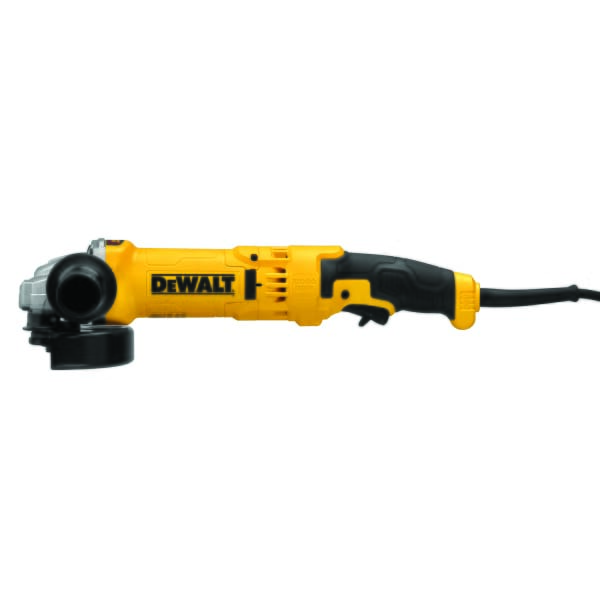 DeWALT DWE43115 High Performance Angle Grinder, 4-1/2 to 5 in Dia Wheel, 5/8-11 UNC Arbor/Shank, 120 VAC, Black/Yellow, Yes, Trigger Switch