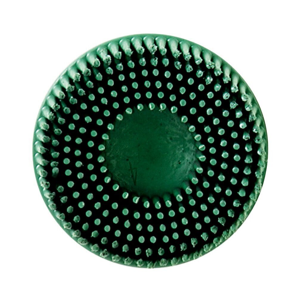3M 7000000742 Radial Bristle Disc, 2 in Dia Brush, 5/8 in Center Hole, Ceramic Fill