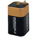 Duracell Coppertop MN908 Rectangular Lantern Battery, Alkaline Manganese Dioxide, 6 VDC, 13 Ah, Lantern