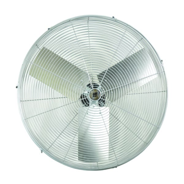 TPI ACH20O 1-Phase Assembled Oscillating Round Circulator Fan Head, 20 in Blade, 3000/2600 cfm Flow Rate, 120 VAC, 2.4 A