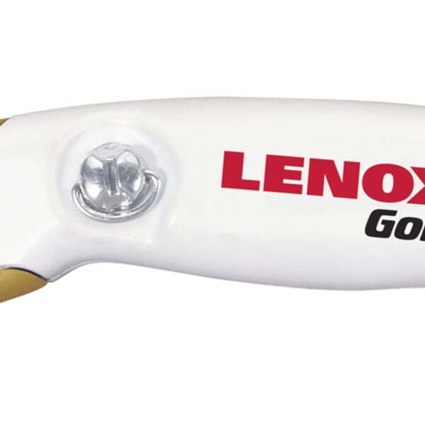 Lenox Gold 20354SSFK1 Utility Knife, Fixed Self-Retracting Blade, Stainless Steel Blade, 10 Blades Included