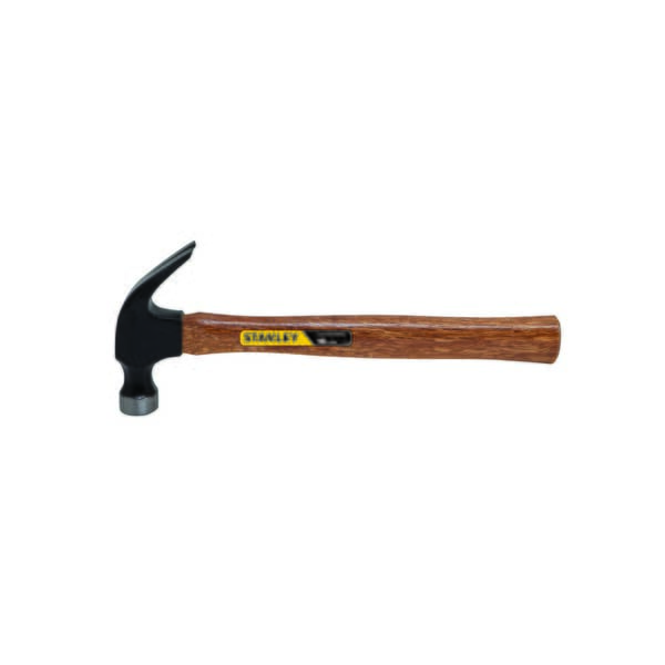 Stanley 51-616 Nailing Hammer, 13-1/4 in OAL, Bell/Rim Tempered Face, Smooth Surface, 16 oz High Carbon Steel Head, Curved Claw, Hickory Wood Handle