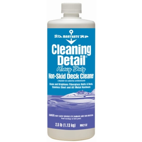 MaryKate MK2132 Cleaning Detail Non-Skid Water Based Deck Cleaner, 1 qt Bottle, Clove/Pleasant Odor/Scent, Green, Viscous Opaque Liquid Form